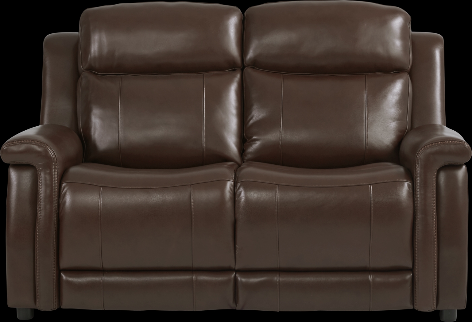 Orsini Brown Leather 7 Pc Living Room with Dual Power Reclining Sofa - Thumbnail - Image 7