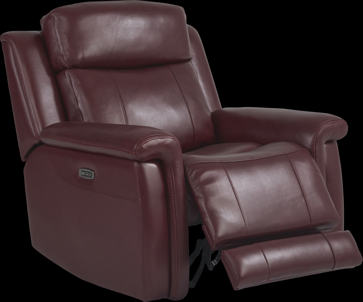 Orsini Red Leather 3 Pc Living Room with Dual Power Reclining Sofa - Thumbnail - Image 7