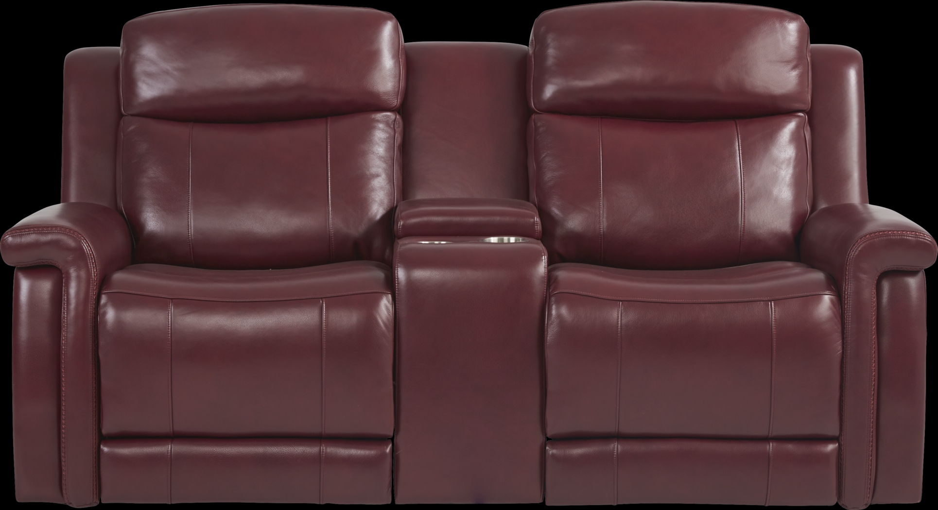 Orsini Red Leather 8 Pc Dual Power Reclining Living Room - Thumbnail - Image 7