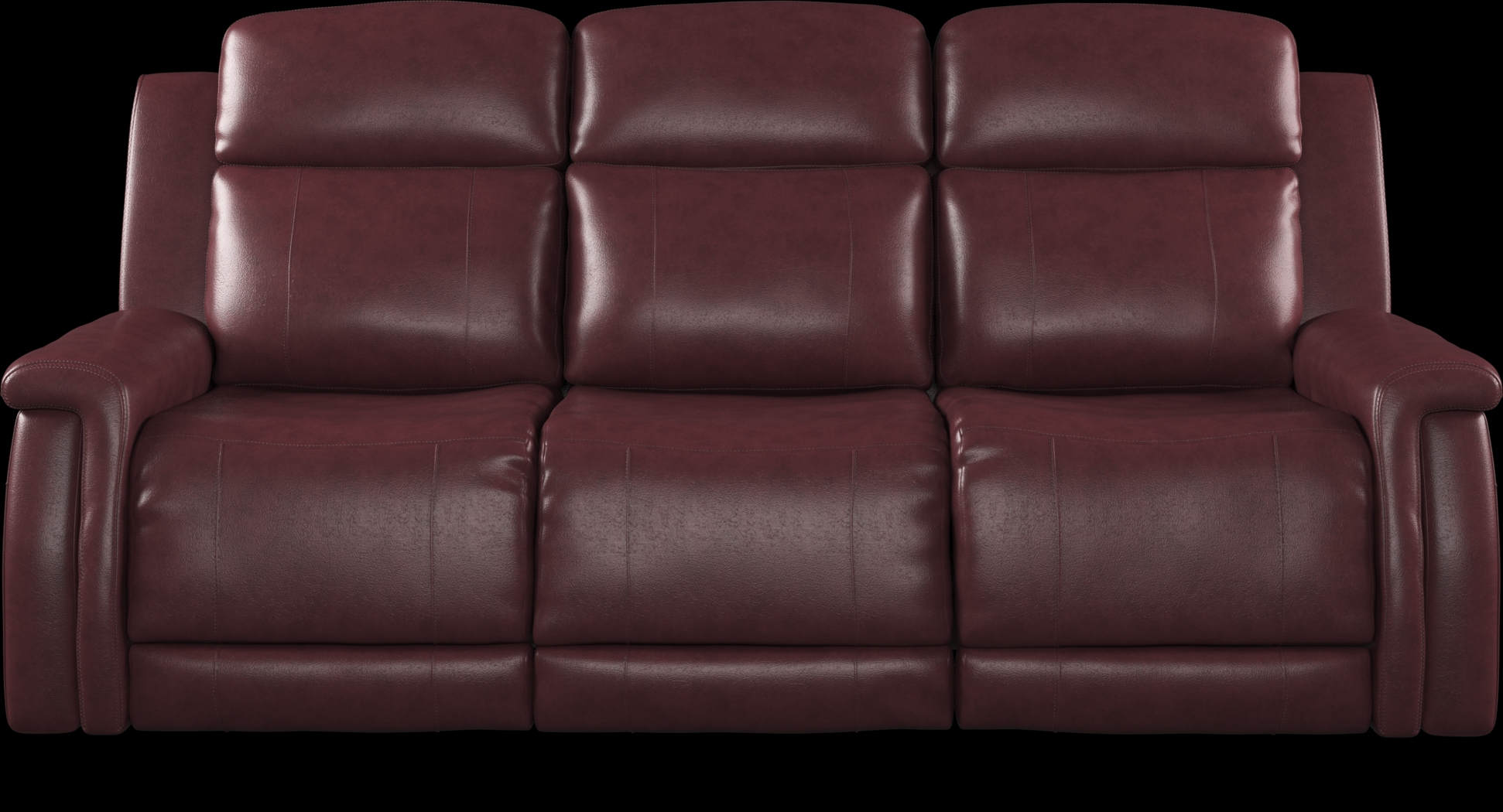 Orsini Red Leather 5 Pc Dual Power Reclining Living Room - Thumbnail - Image 3