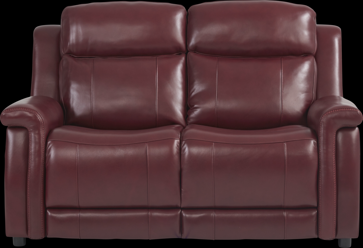 Orsini Red Leather 3 Pc Living Room with Dual Power Reclining Sofa - Thumbnail - Image 5