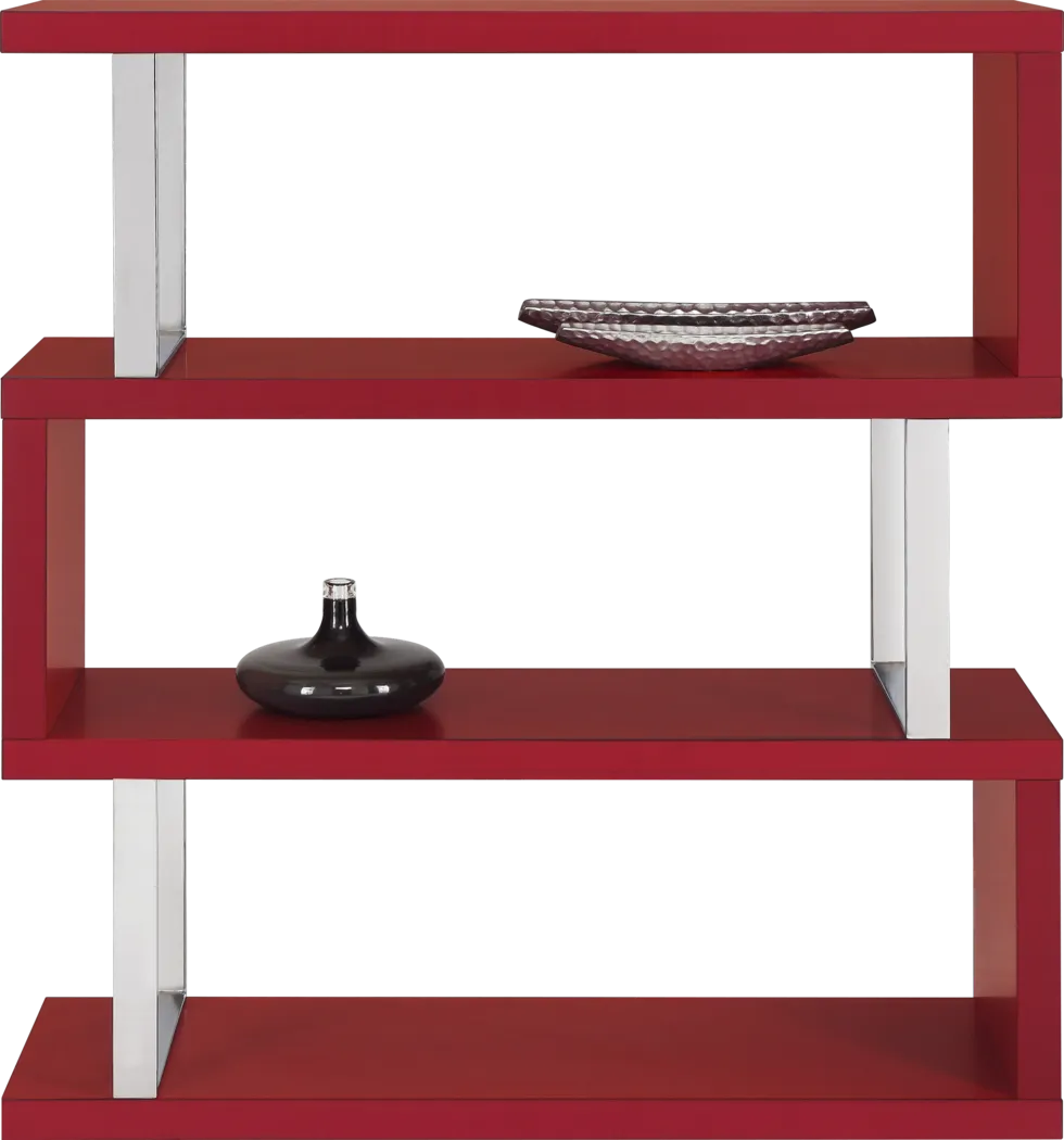 Osaka Red 3 Shelf Room Divider - Thumbnail - Image 1