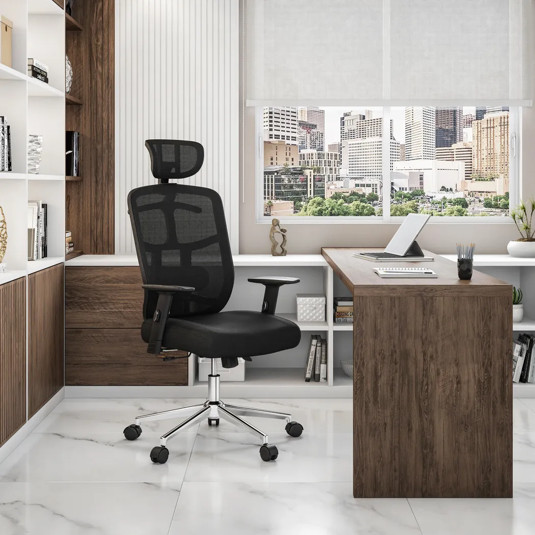 Osare Black Office Chair - Thumbnail - Image 2