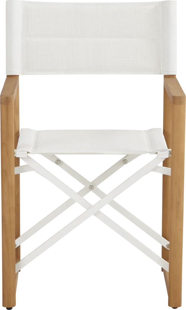 Oscar White Outdoor Sling Folding Chair - Thumbnail - Image 3