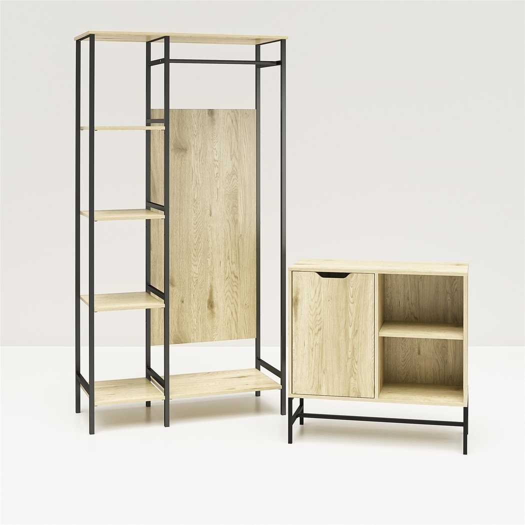 Oscolo Oak Accent Cabinet - Thumbnail - Image 9