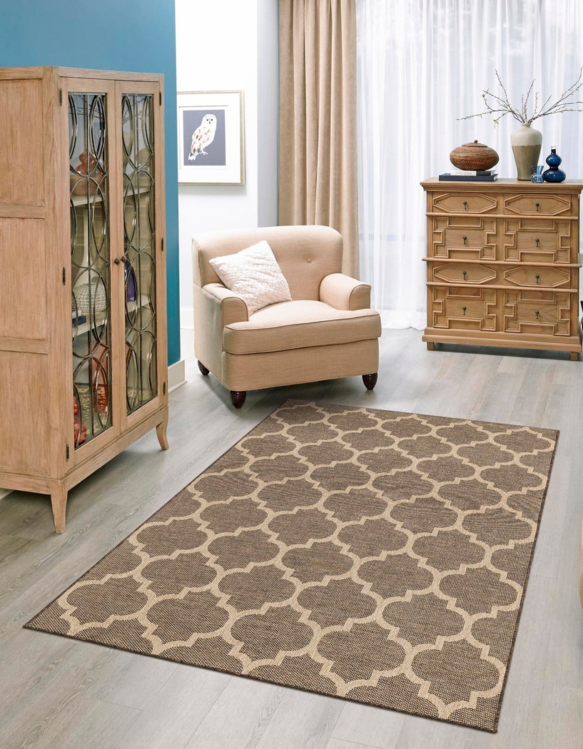 Oshrat Brown 8' x 10' Rug - Thumbnail - Image 2