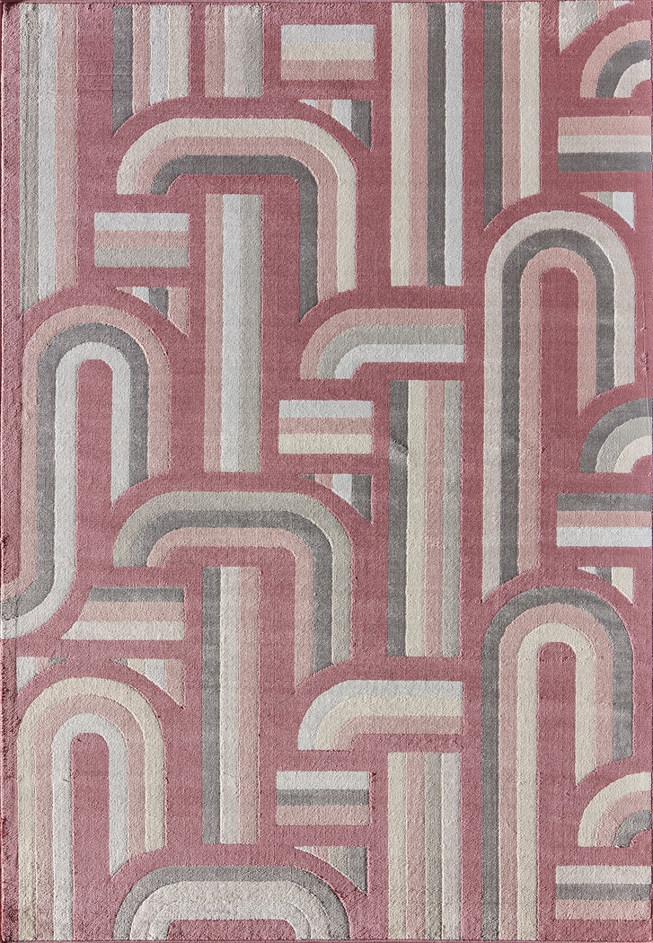 Osinore Burgundy 8' x 10' Rug - Thumbnail - Image 1