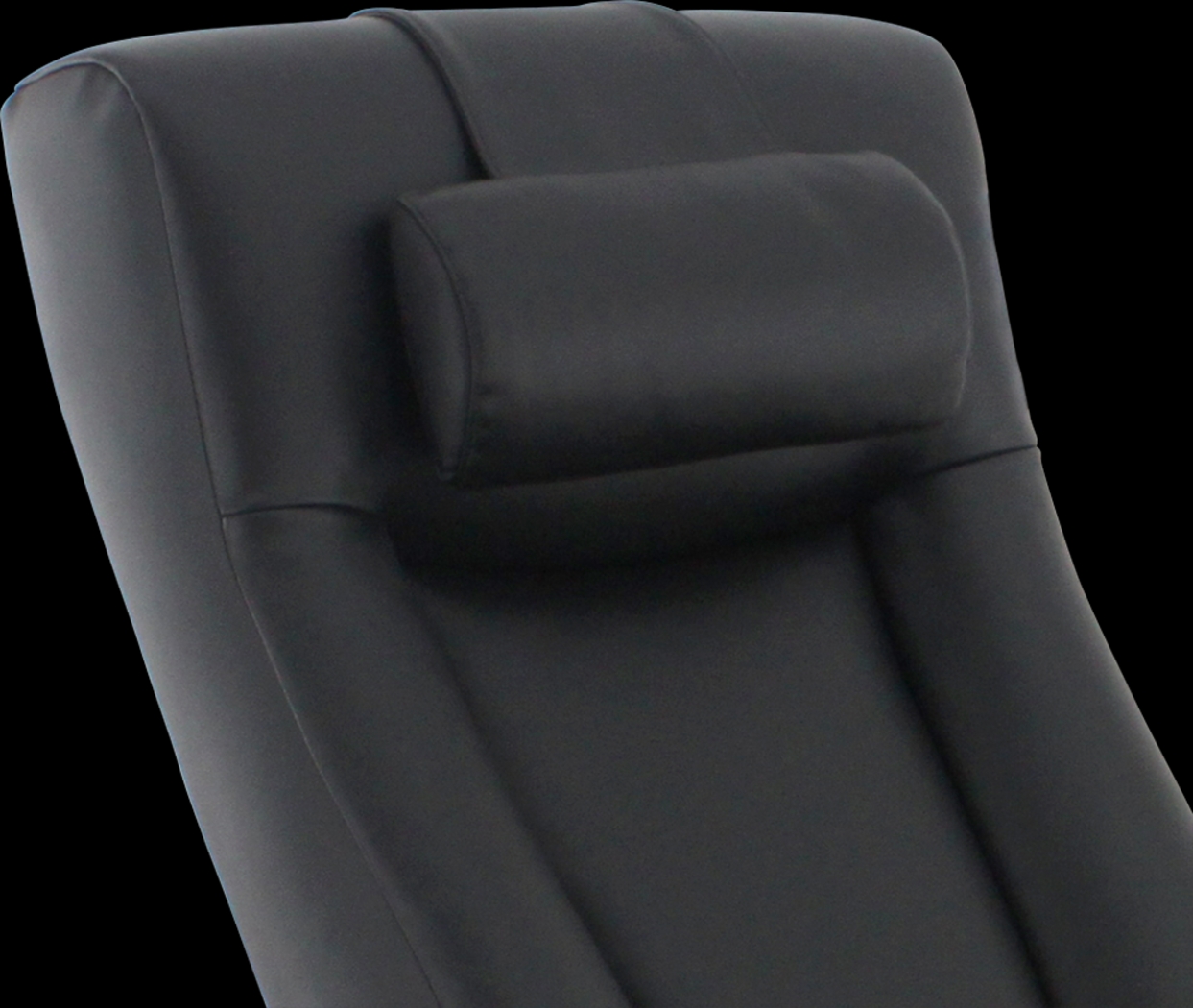 Oslo Collection Hamar Black Leather Recliner & Ottoman - Thumbnail - Image 3