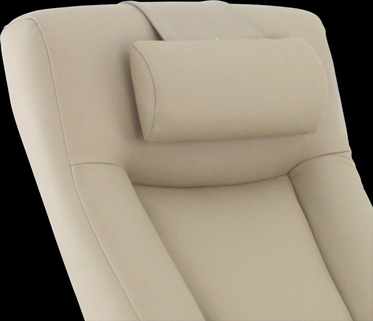 Oslo Collection Hamar Tan Leather Recliner & Ottoman - Thumbnail - Image 3