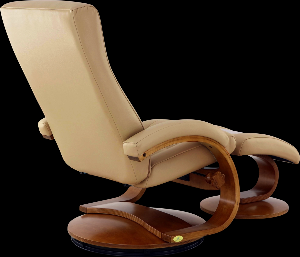 Oslo Collection Hamar Tan Recliner & Ottoman - Thumbnail - Image 4