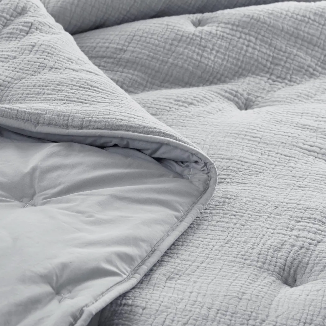 Osne Blue 3 Pc King Quilt Set - Image 11