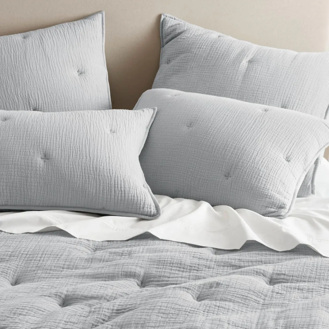 Osne Blue 3 Pc King Quilt Set - Image 14