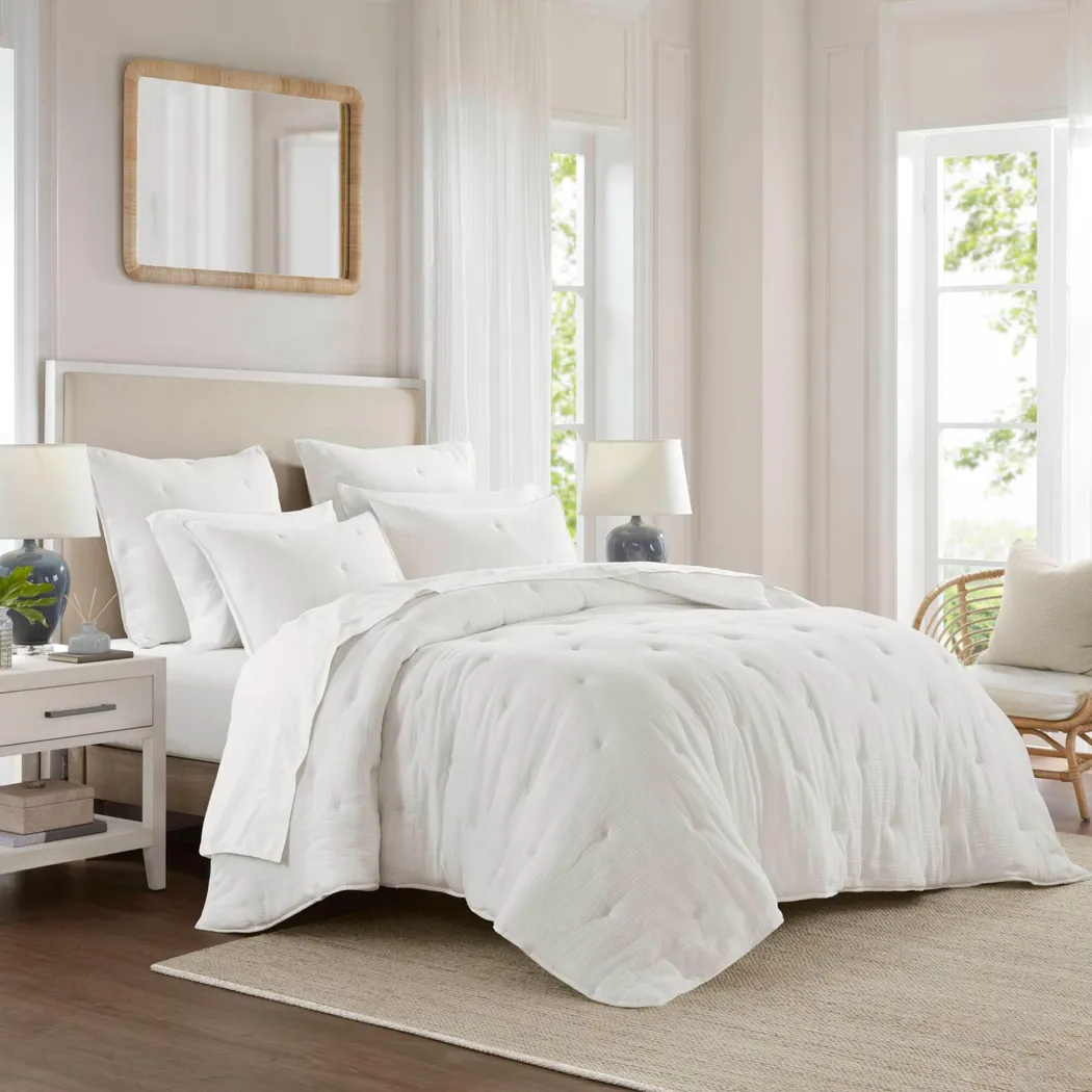 Osne White 3 Pc King Quilt Set - Image 2