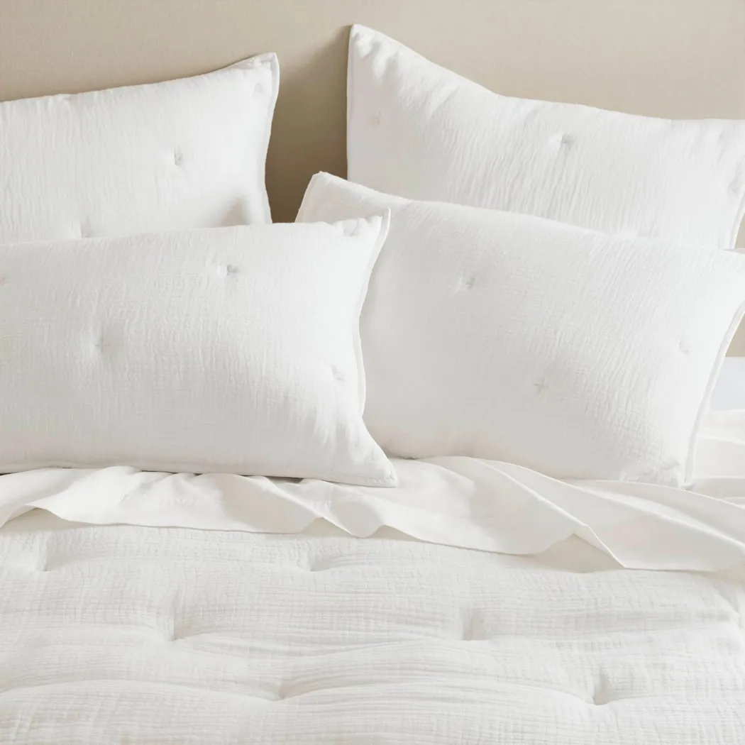 Osne White 3 Pc King Quilt Set - Image 11