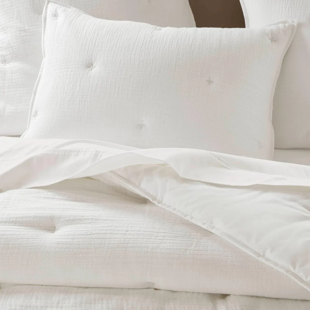 Osne White 3 Pc King Quilt Set - Image 13
