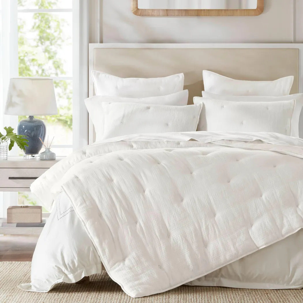 Osne White 3 Pc King Quilt Set - Image 4