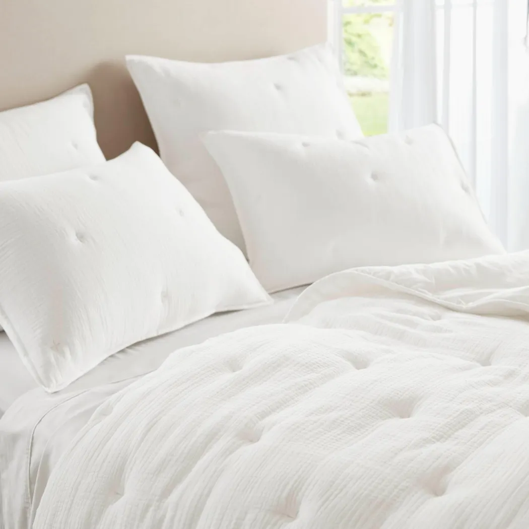 Osne White 3 Pc King Quilt Set - Image 5