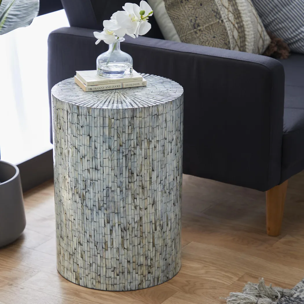 Ossen Light Blue Accent Table - Thumbnail - Image 2