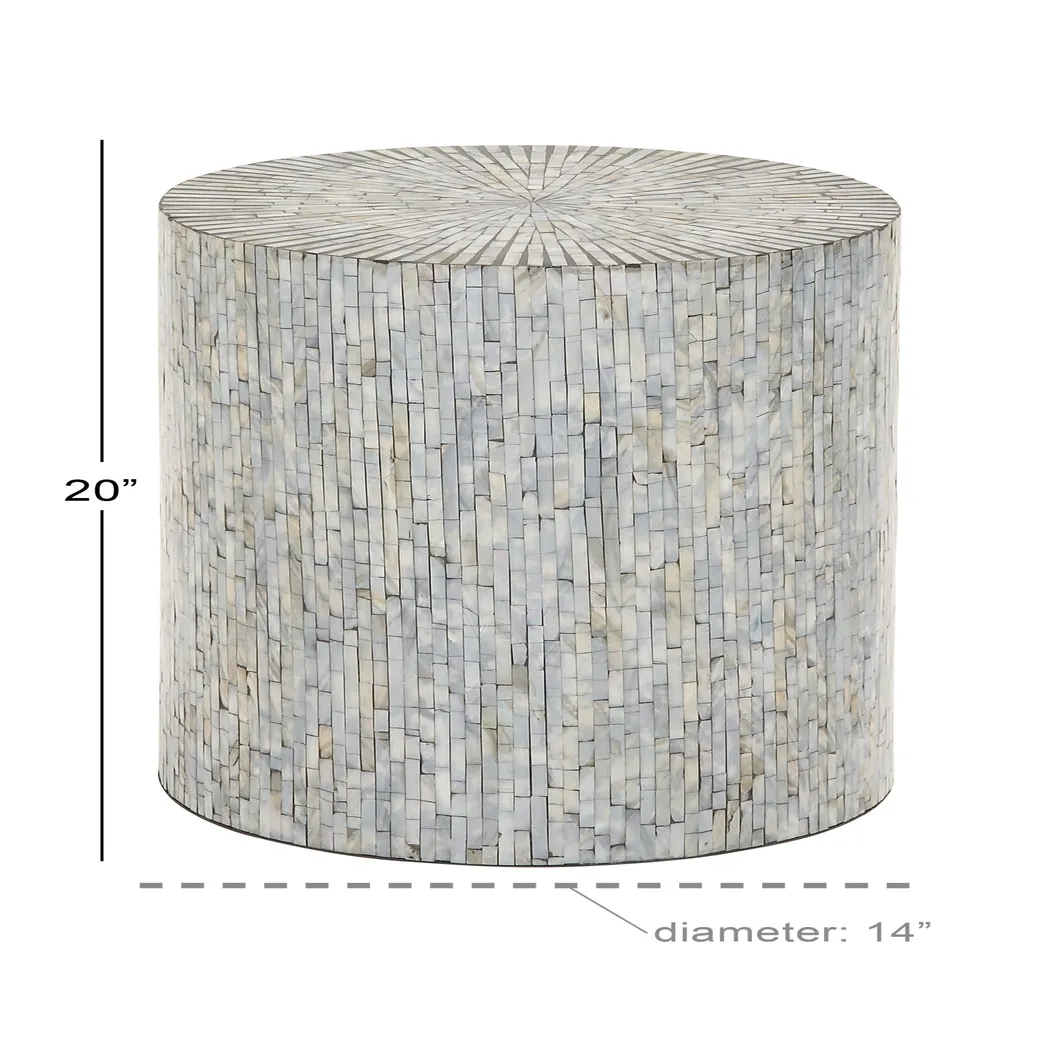 Ossen Light Blue Accent Table - Thumbnail - Image 5