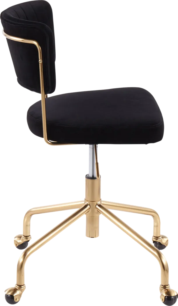 Ostena Black Office Chair - Thumbnail - Image 2