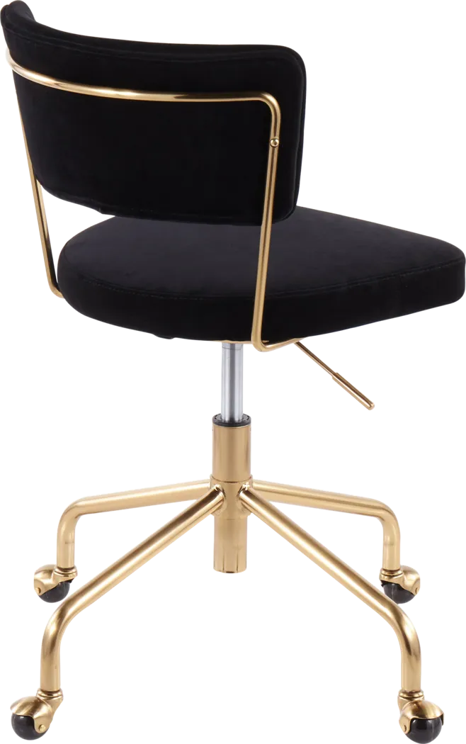 Ostena Black Office Chair - Thumbnail - Image 3