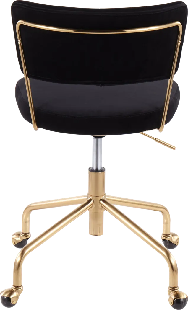 Ostena Black Office Chair - Thumbnail - Image 4