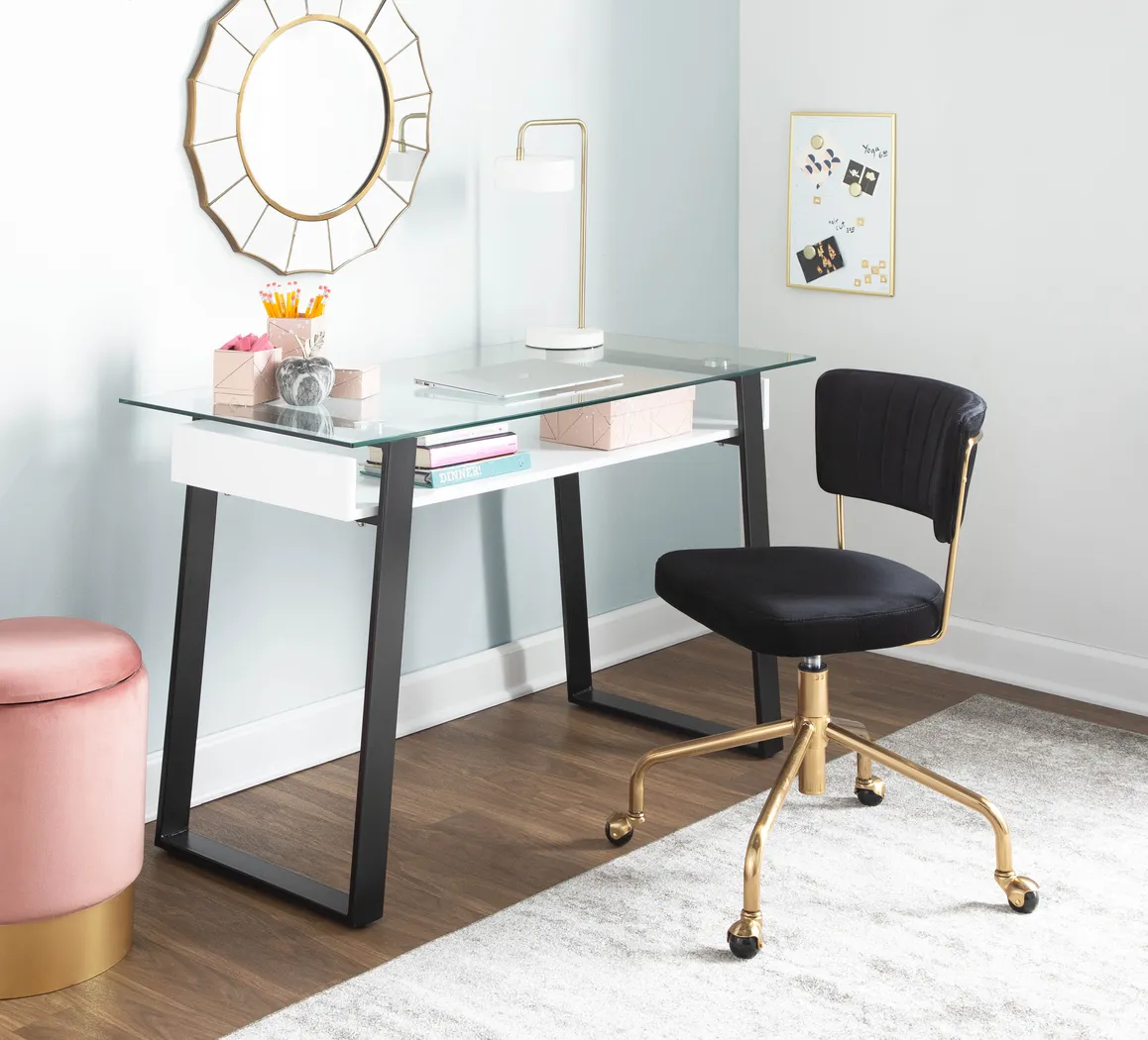 Ostena Black Office Chair - Thumbnail - Image 8