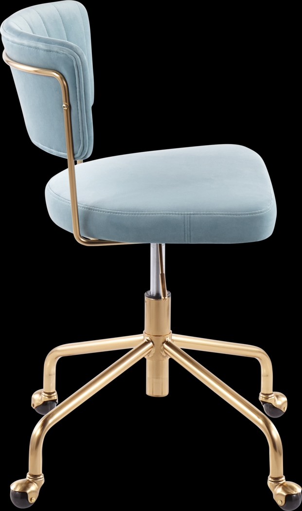 Ostena Blue Office Chair - Thumbnail - Image 2