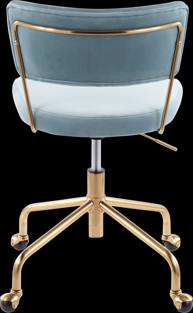 Ostena Blue Office Chair - Thumbnail - Image 4