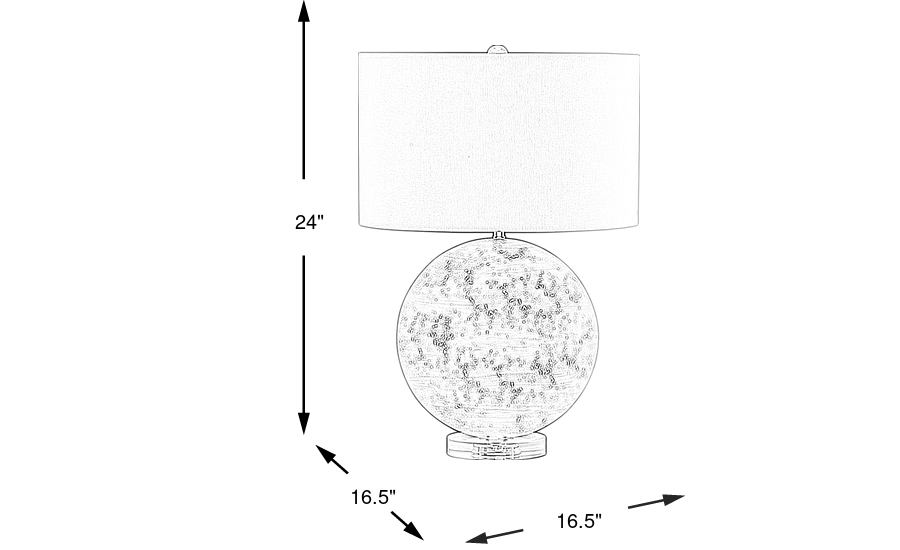 Dimension Image. Please refer to the Dimension Tab on this page for dimension details.