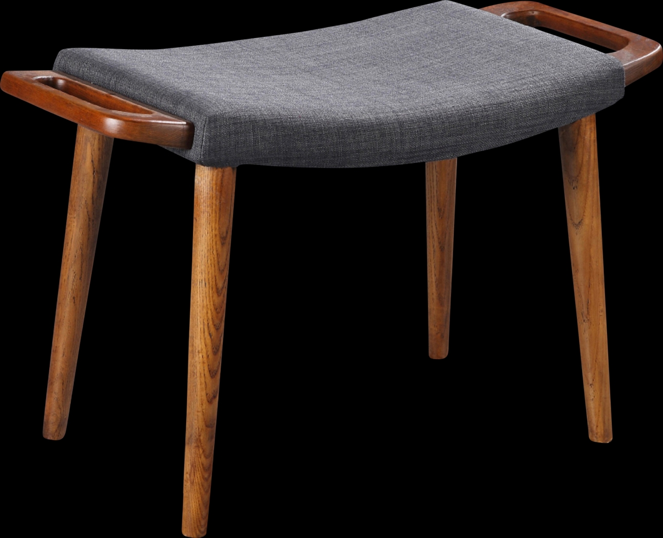 Otelia Black Accent Chair & Ottoman - Thumbnail - Image 3