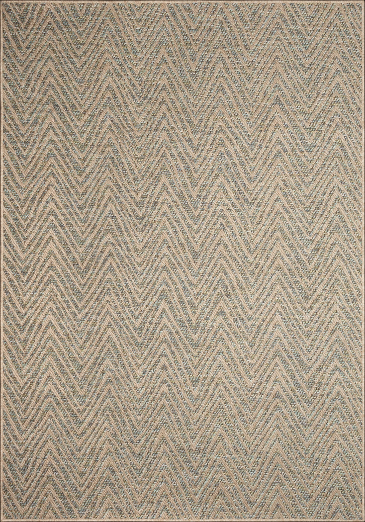 Othadan Blue 5'3 x 7'3 Indoor/Outdoor Rug - Thumbnail - Image 1