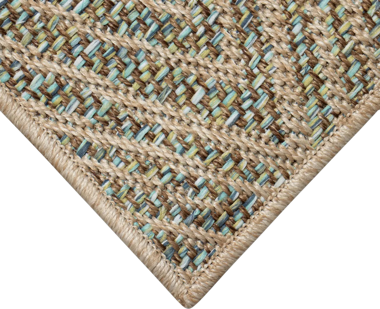 Othadan Blue 7'10 x 9'10 Indoor/Outdoor Rug - Thumbnail - Image 3
