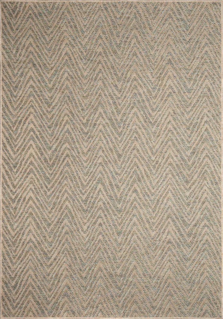 Othadan Blue 7'10 x 9'10 Indoor/Outdoor Rug - Thumbnail - Image 1