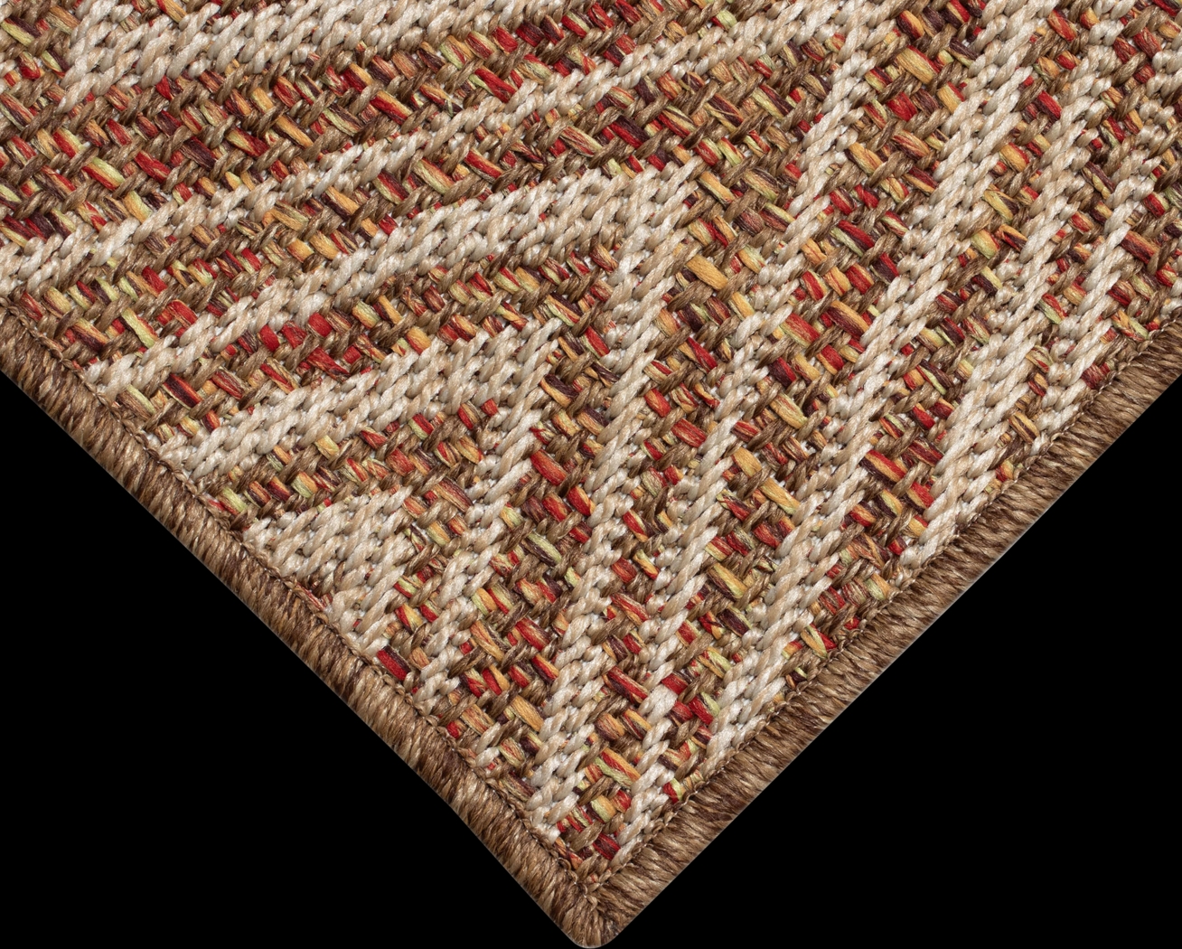 Othadan Rust 6'6 x 9'4 Indoor/Outdoor Rug - Thumbnail - Image 3