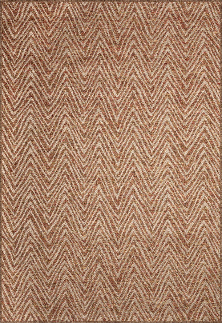 Othadan Rust 6'6 x 9'4 Indoor/Outdoor Rug - Thumbnail - Image 1