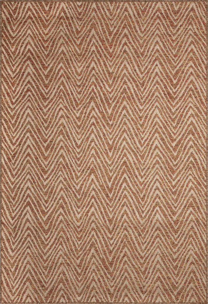 Othadan Rust 7'10 x 9'10 Indoor/Outdoor Rug - Thumbnail - Image 1