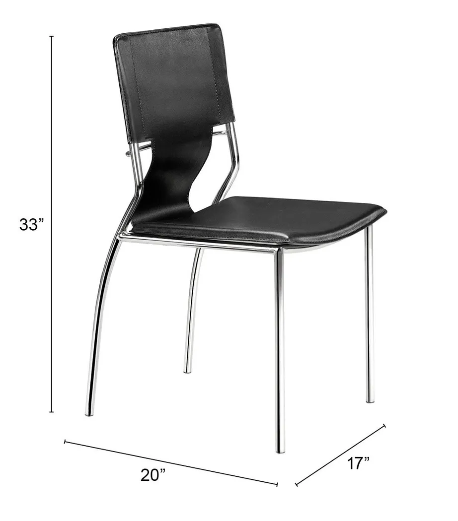 Ottoline Black Side Chair, Set of 4 - Thumbnail - Image 6