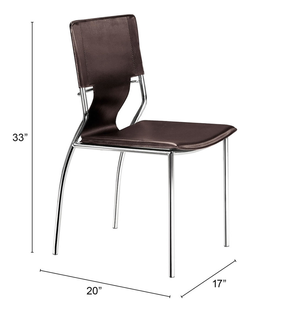 Ottoline Espresso Side Chair, Set of 4 - Thumbnail - Image 5