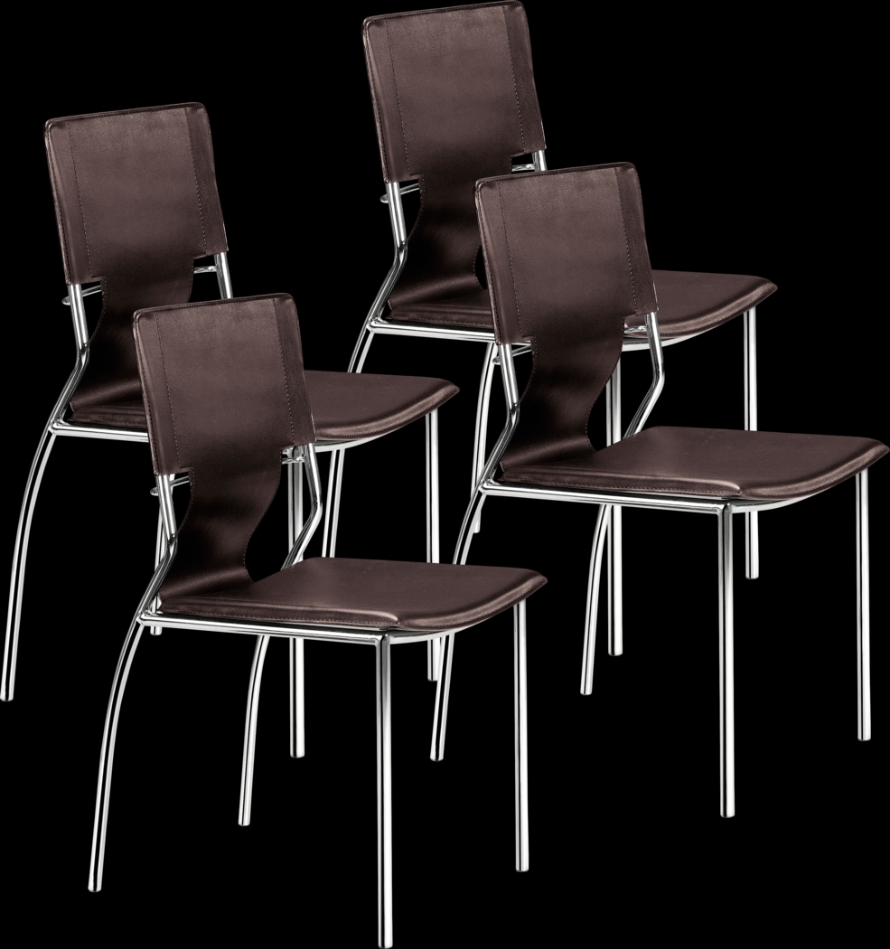 Ottoline Espresso Side Chair, Set of 4 - Thumbnail - Image 1