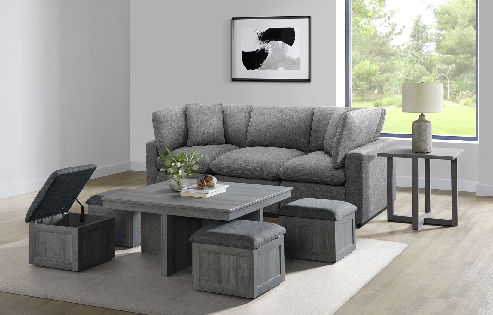 Ottwood Light Gray End Table - Thumbnail - Image 2