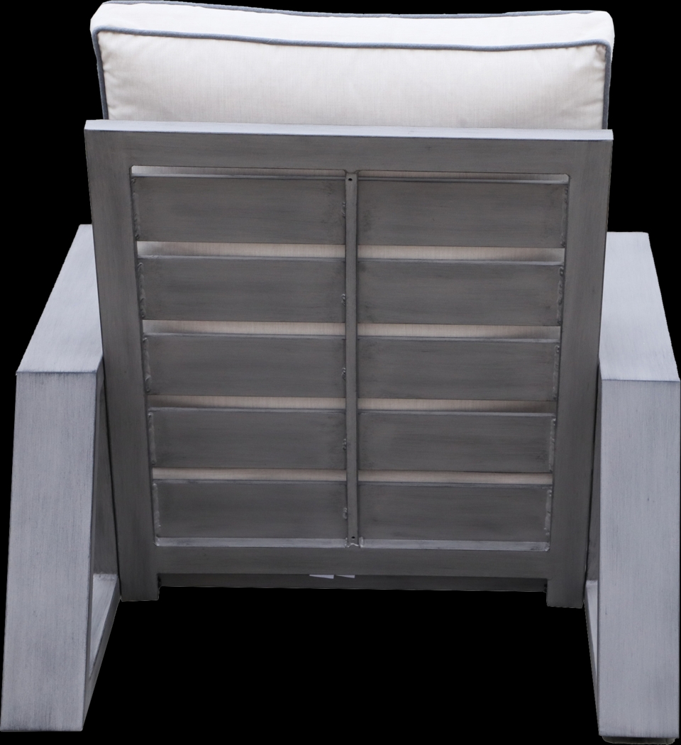 Outdoor Adelpha Gray Club Chair - Thumbnail - Image 5