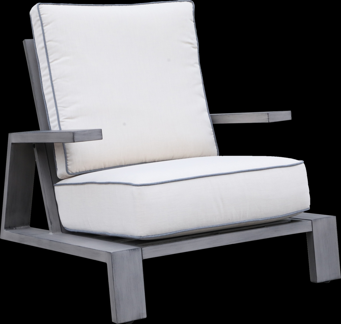 Outdoor Adelpha Gray Club Chair - Thumbnail - Image 1