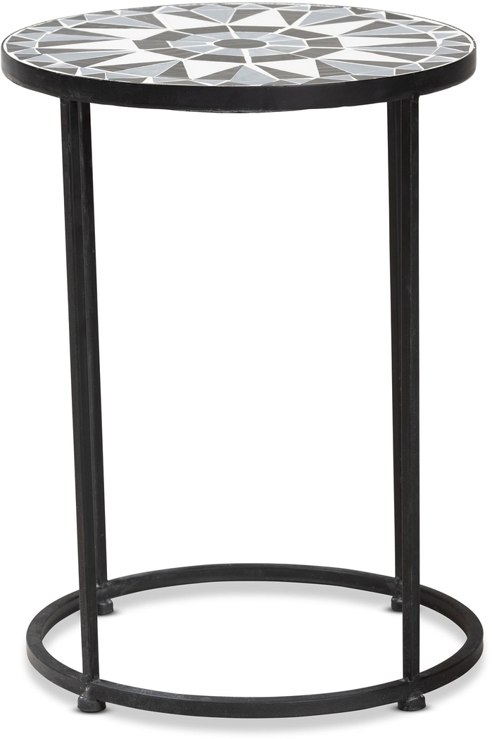 Outdoor Adenleah Black Side Table - Thumbnail - Image 2