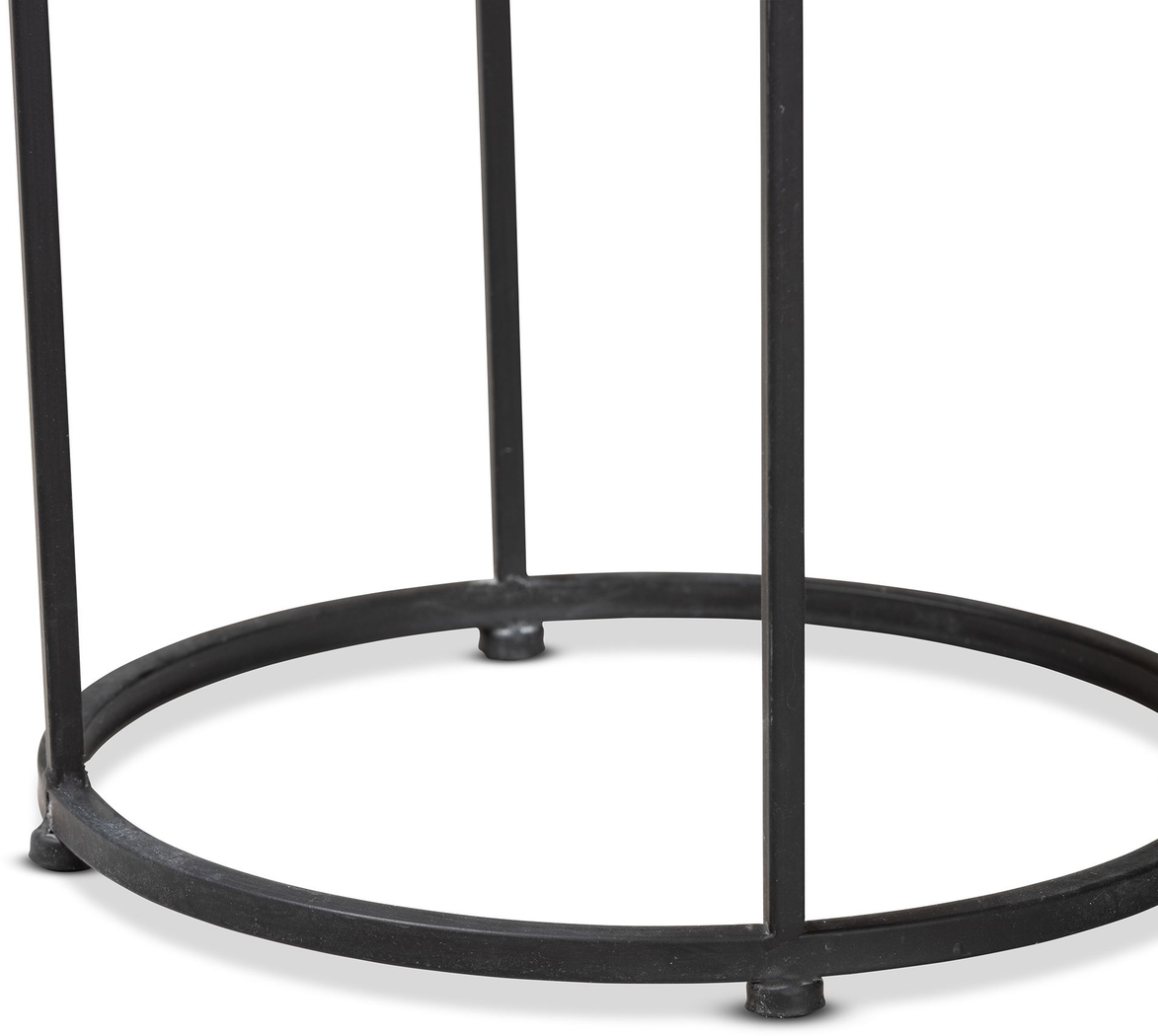 Outdoor Adenleah Black Side Table - Thumbnail - Image 3