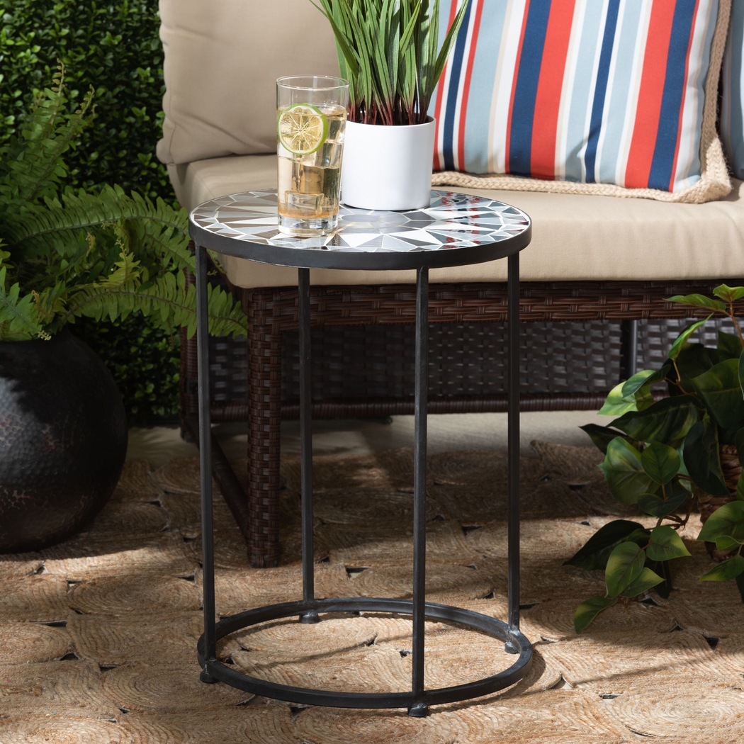 Outdoor Adenleah Black Side Table - Thumbnail - Image 6