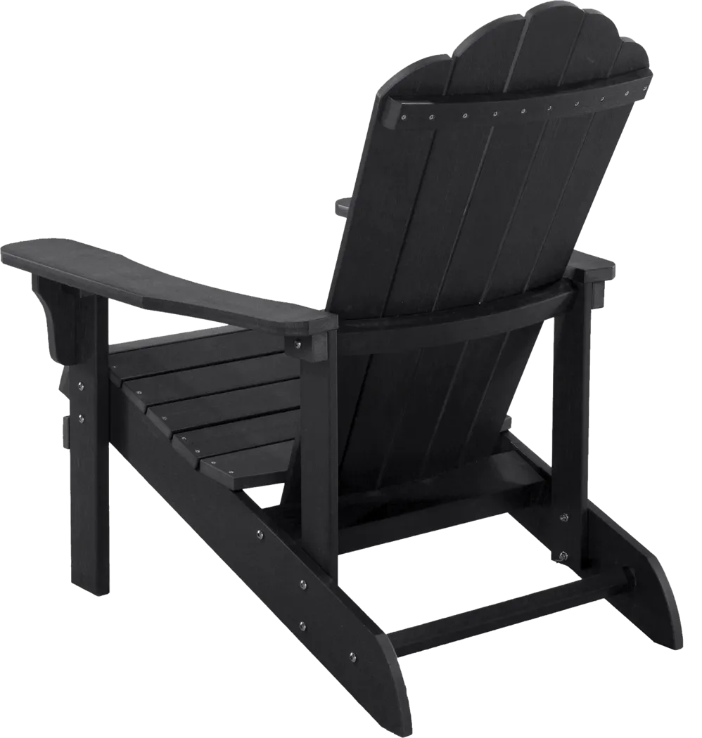 Outdoor Adenmore Black Adirondack Chair - Thumbnail - Image 4