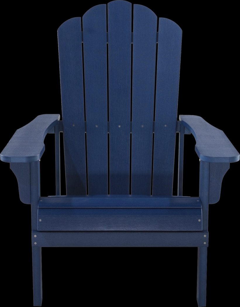 Outdoor Adenmore Blue Adirondack Chair - Thumbnail - Image 2