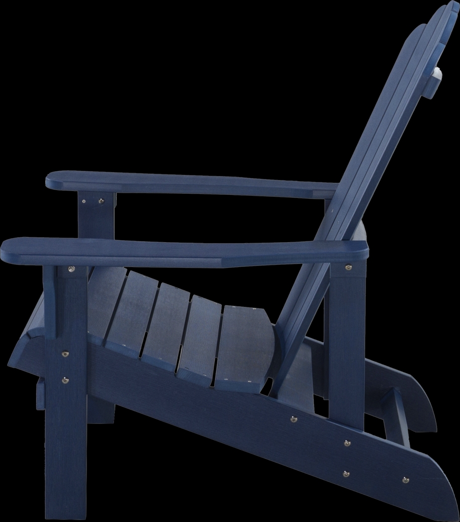 Outdoor Adenmore Blue Adirondack Chair - Thumbnail - Image 3