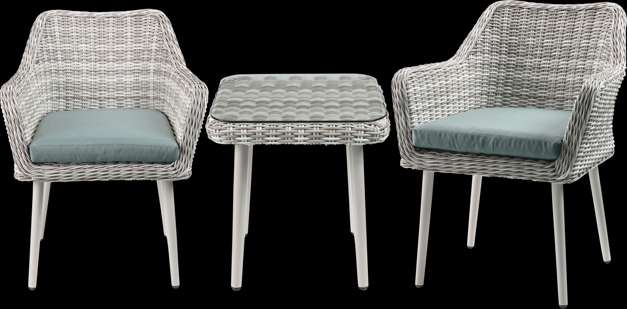 Outdoor Alayza Beige 3 Pc Seating Set - Thumbnail - Image 1